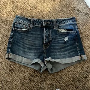 SO Favorite High Rise Shortie Jean Shorts